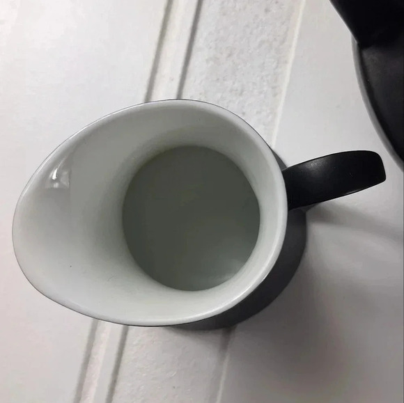 Espana Noche Block Bidasoa Spain Tea/Coffee Pot Creamer & Sugar Bowl Black Matte - Picture 12 of 14